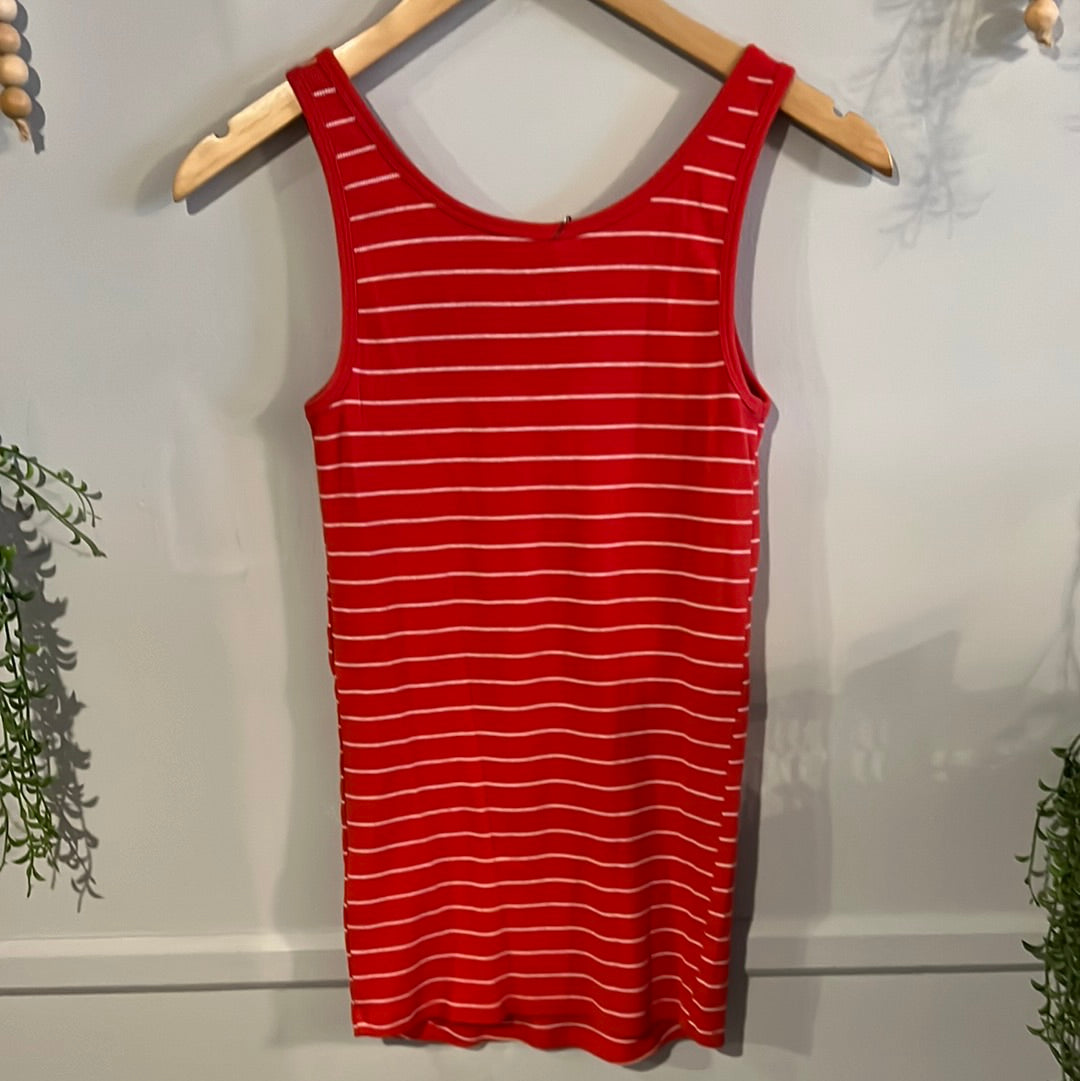 Classic ribbed knit scoop neck tank, Multi