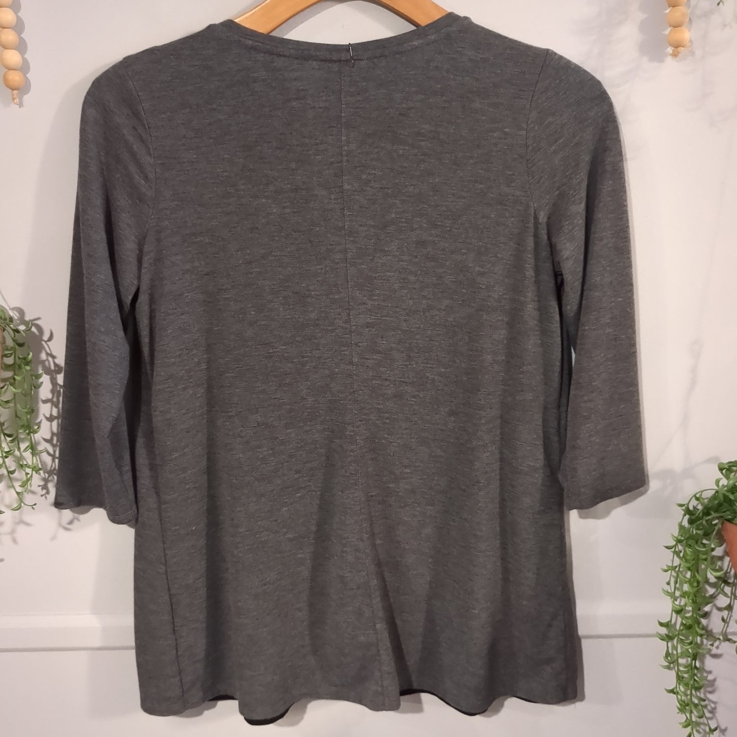 Crossover front layered 3/4 tee, Multi -NF