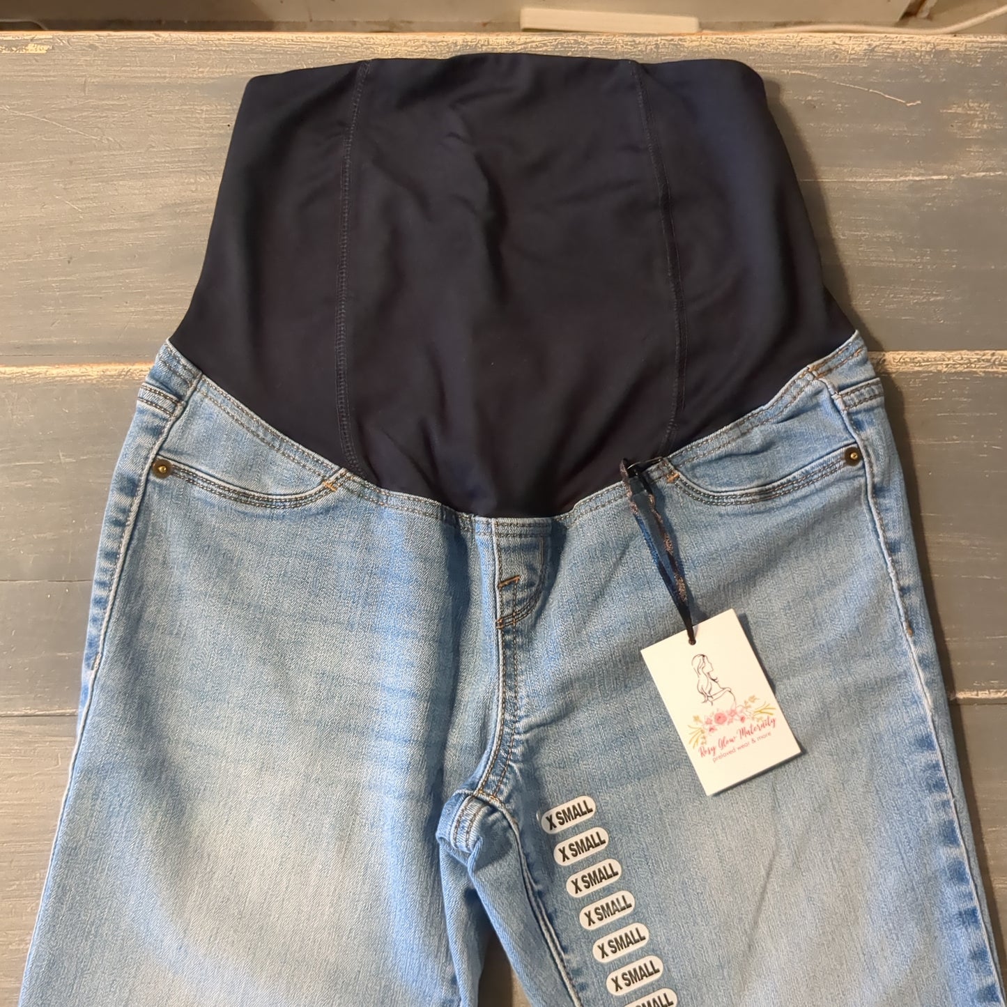 Convertible panel 27" skinny jeans, Multi Wash