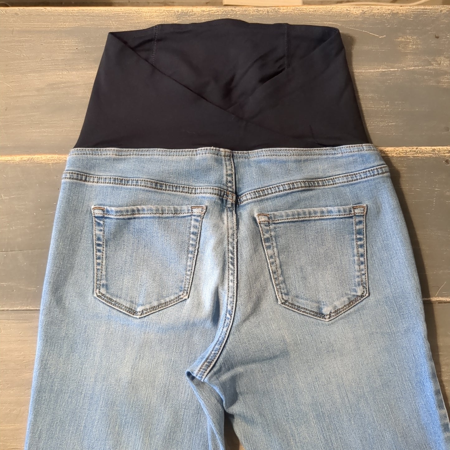 Convertible panel 27" skinny jeans, Multi Wash