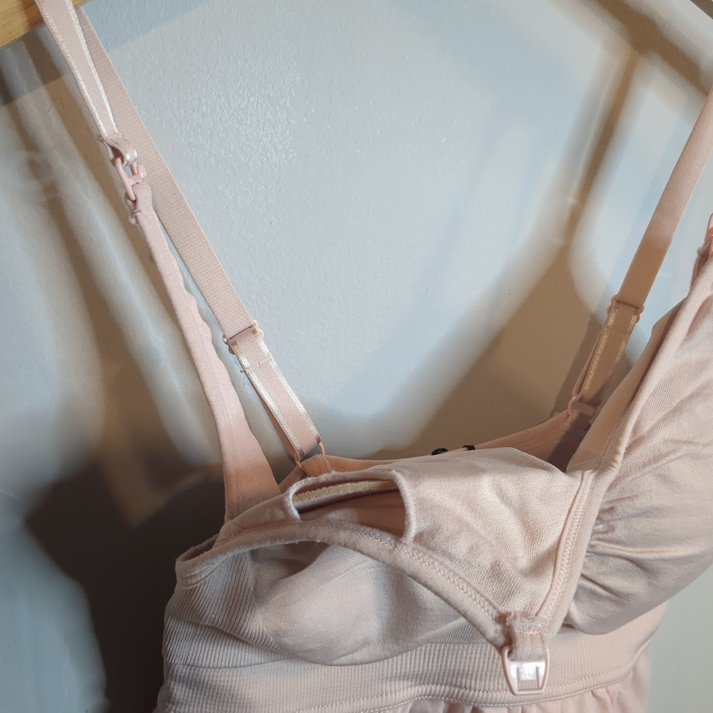 Semi-formed clasp strap stretchy cami, Pink -NF
