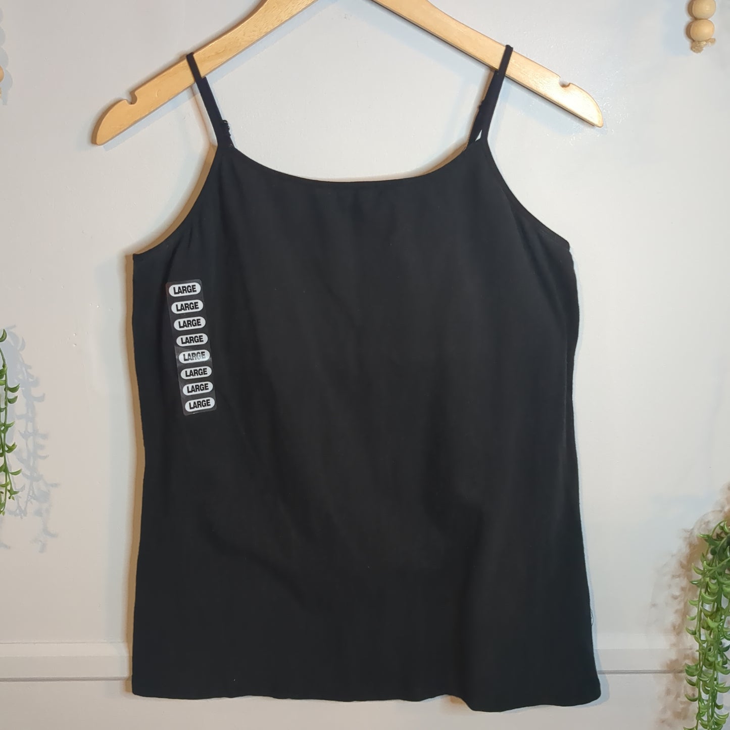 Basic strappy cozy shelf bra cami, Pink