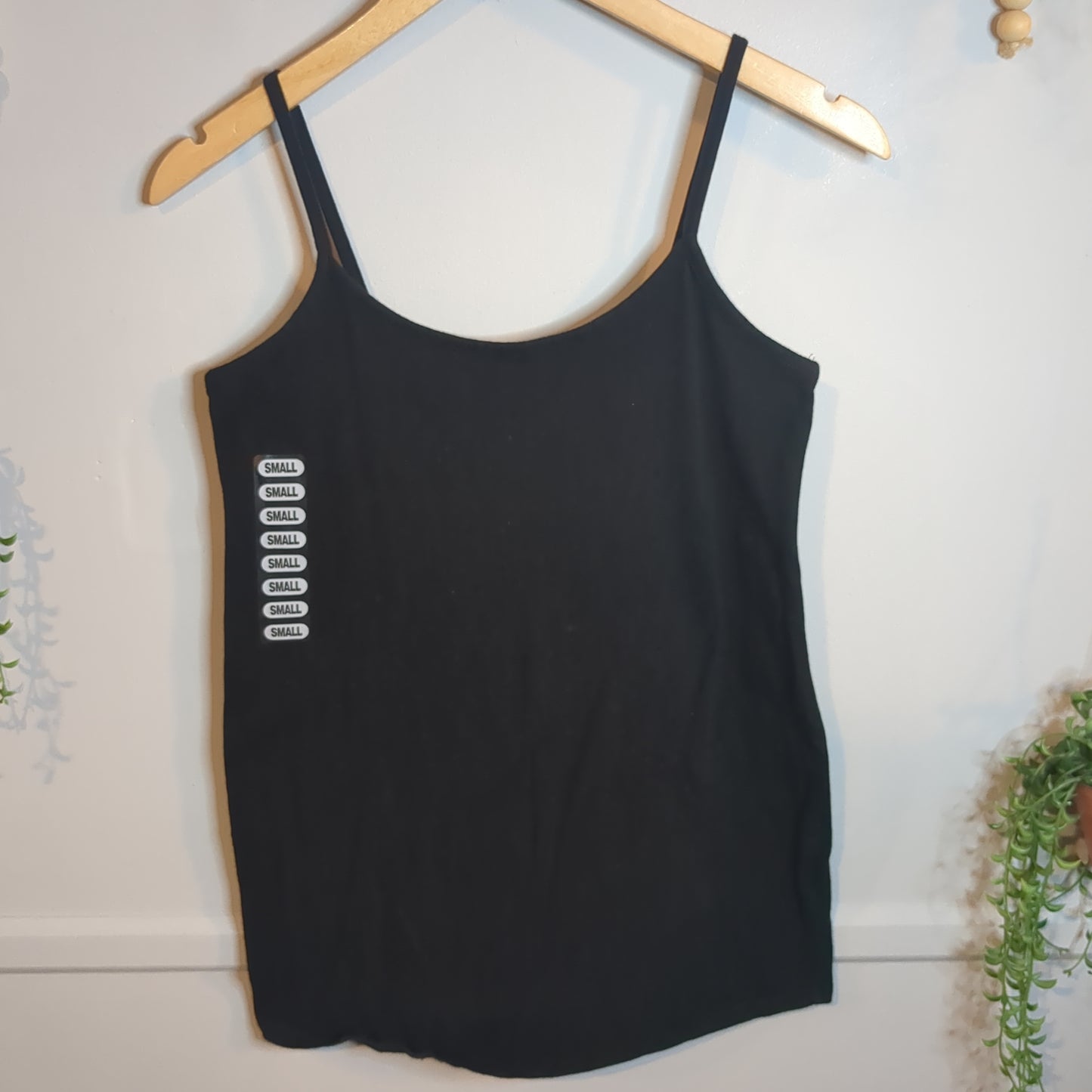 Basic strappy cotton cami, Multi