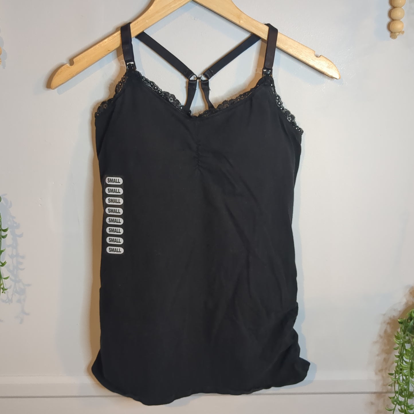 Lace trim lightly lined strap clasp cami, Multi -NF