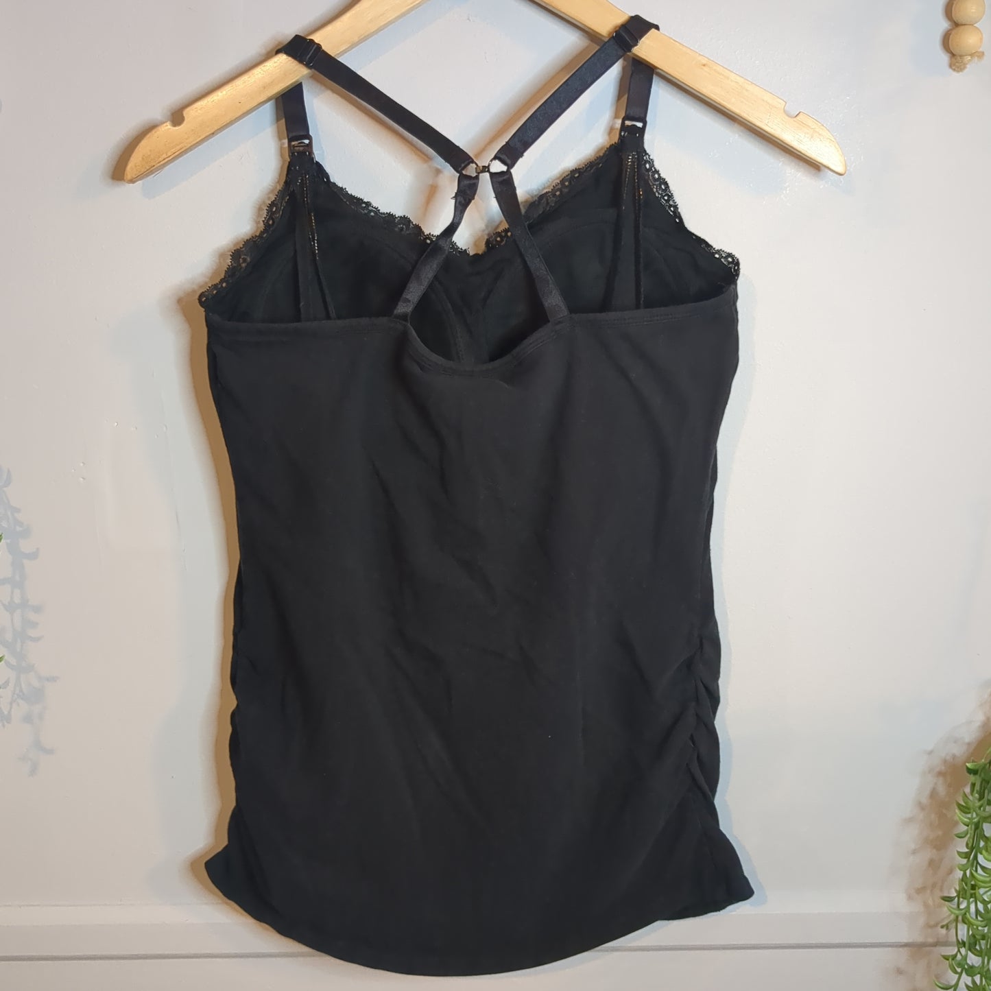Lace trim lightly lined strap clasp cami, Multi -NF