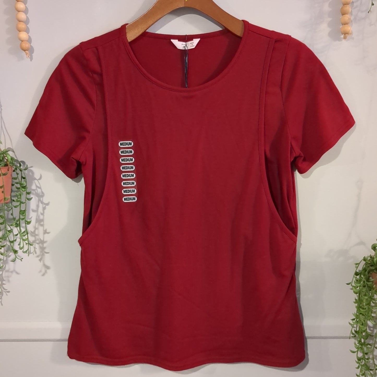 Side access nursing SS tee, Multi -NF