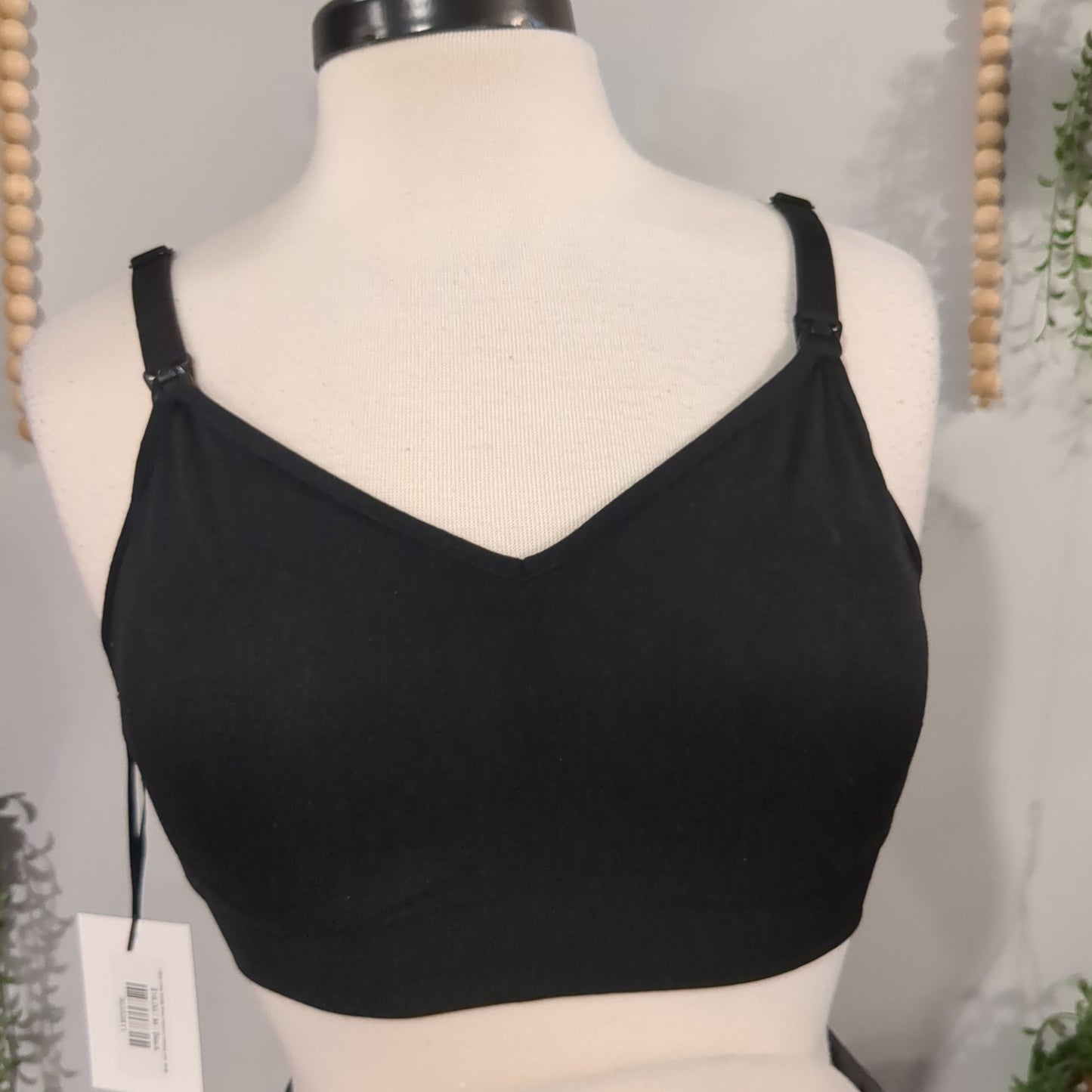 Clasp strap lightly lined stretchy nursing bra, Multi