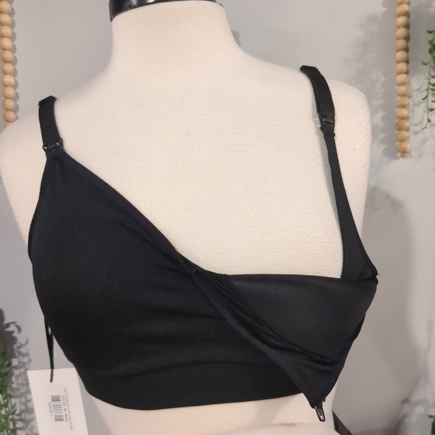Clasp strap lightly lined stretchy nursing bra, Multi