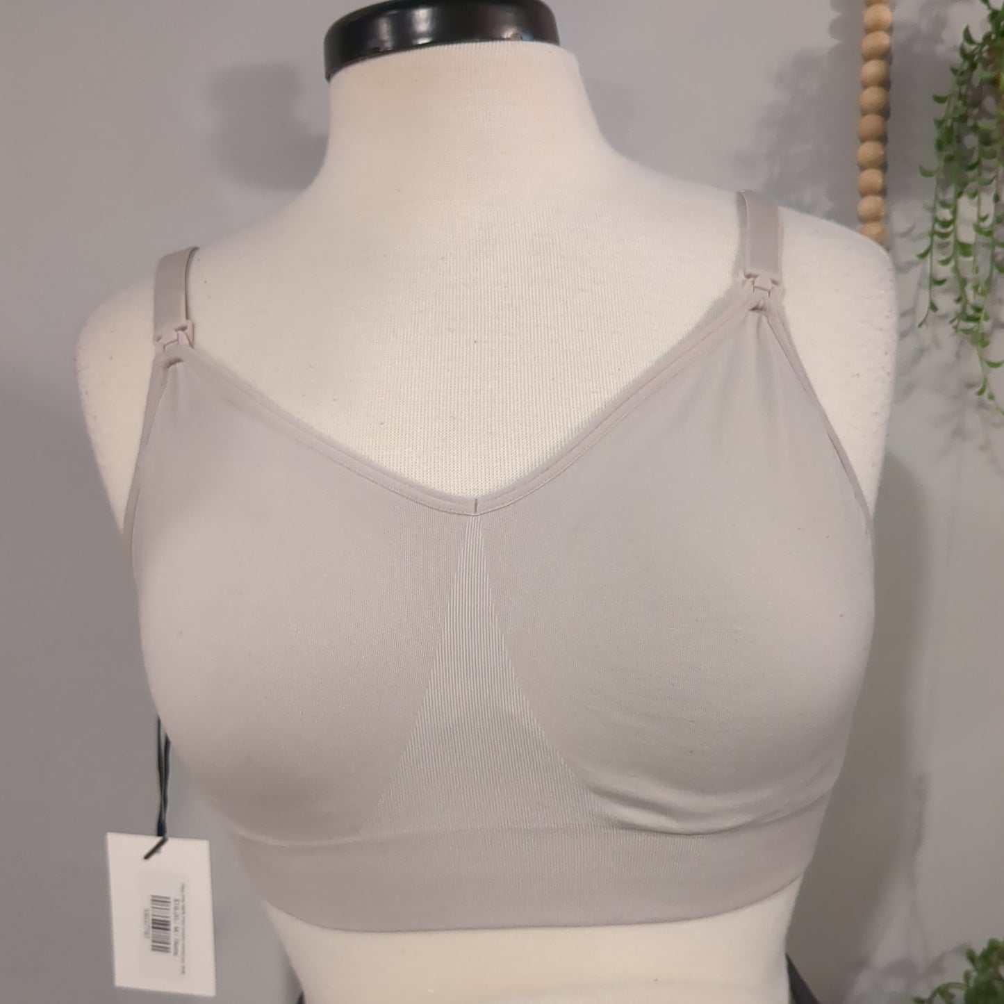 Clasp strap lightly lined stretchy nursing bra, Multi