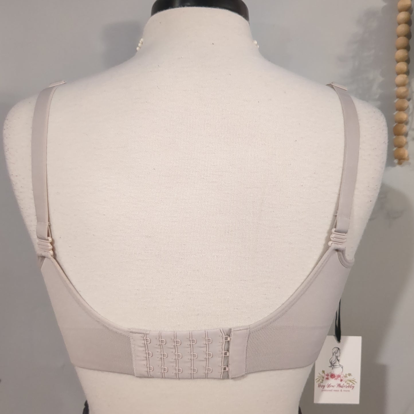 Clasp strap lightly lined stretchy nursing bra, Multi