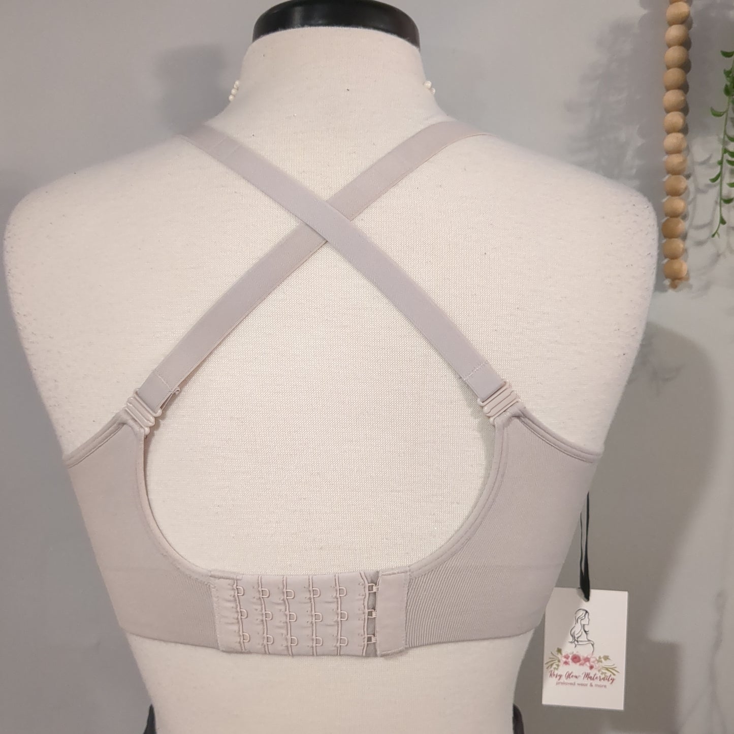 Clasp strap lightly lined stretchy nursing bra, Multi