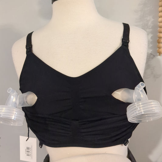 Dual layer clasp strap nursing + pumping bra, Multi