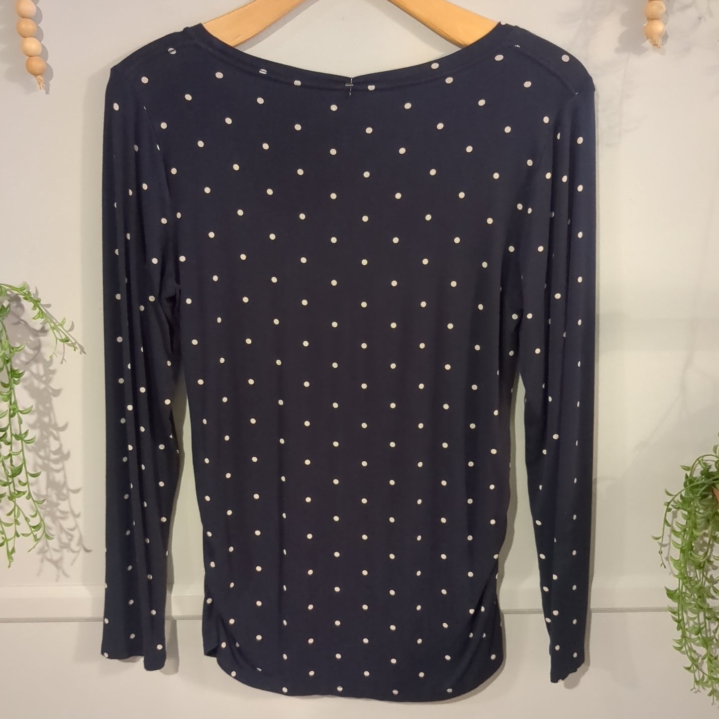 Classic fitted round neck LS tee, Multi