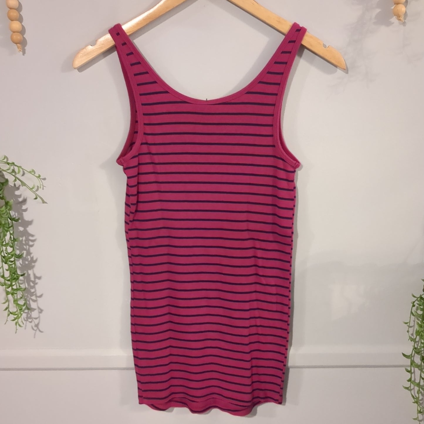 Classic ribbed knit scoop neck tank, Multi