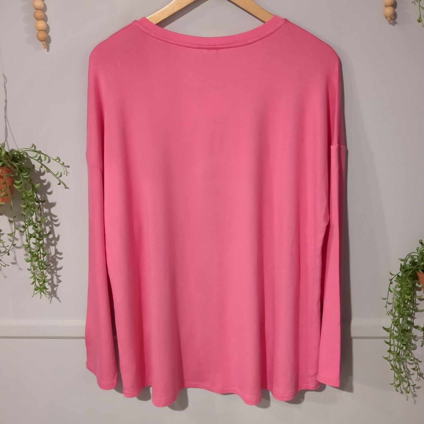 'rainbow BABY' graphic LS tee, Bubblegum pink *brand new*