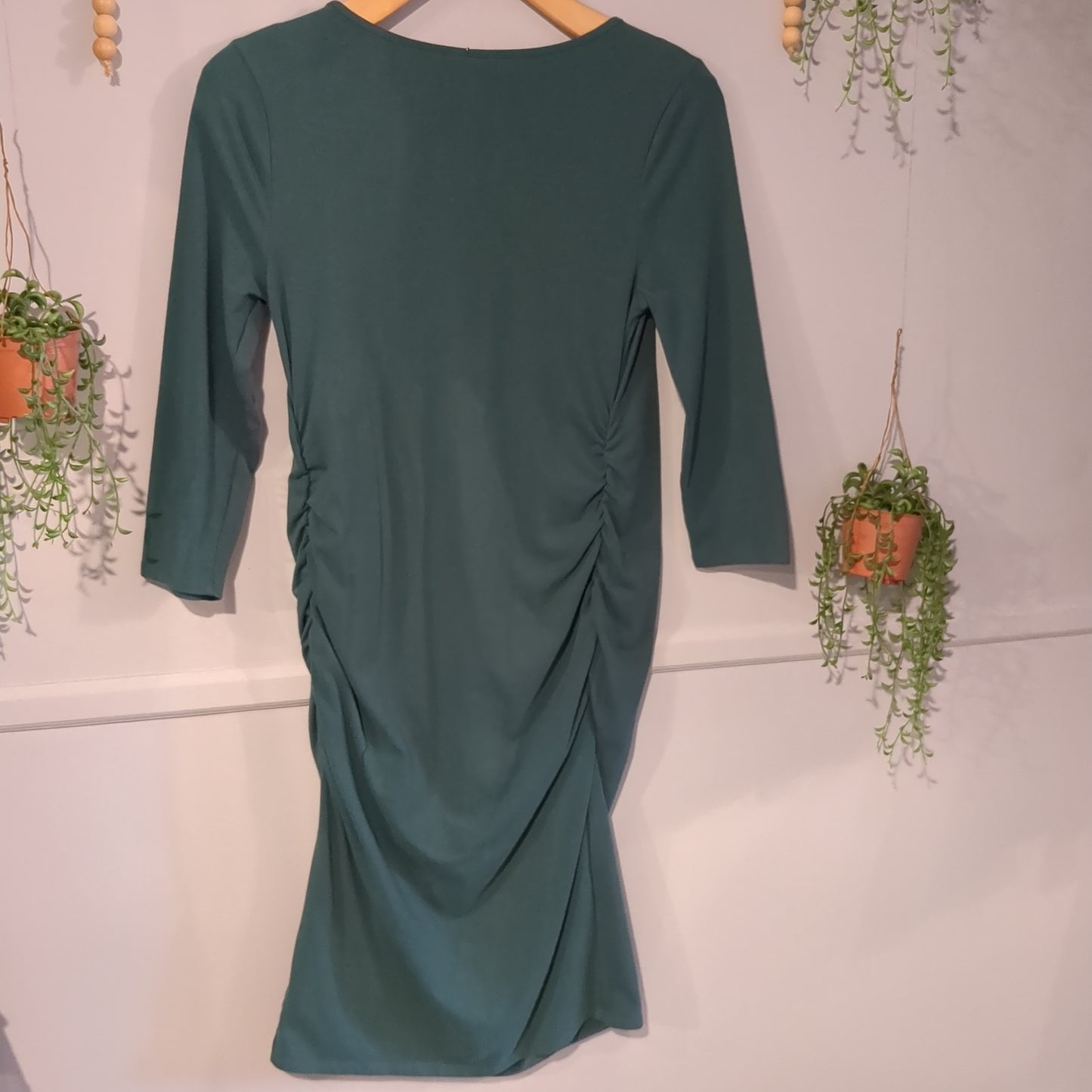 Fitted 3/4 midi dress, Multi