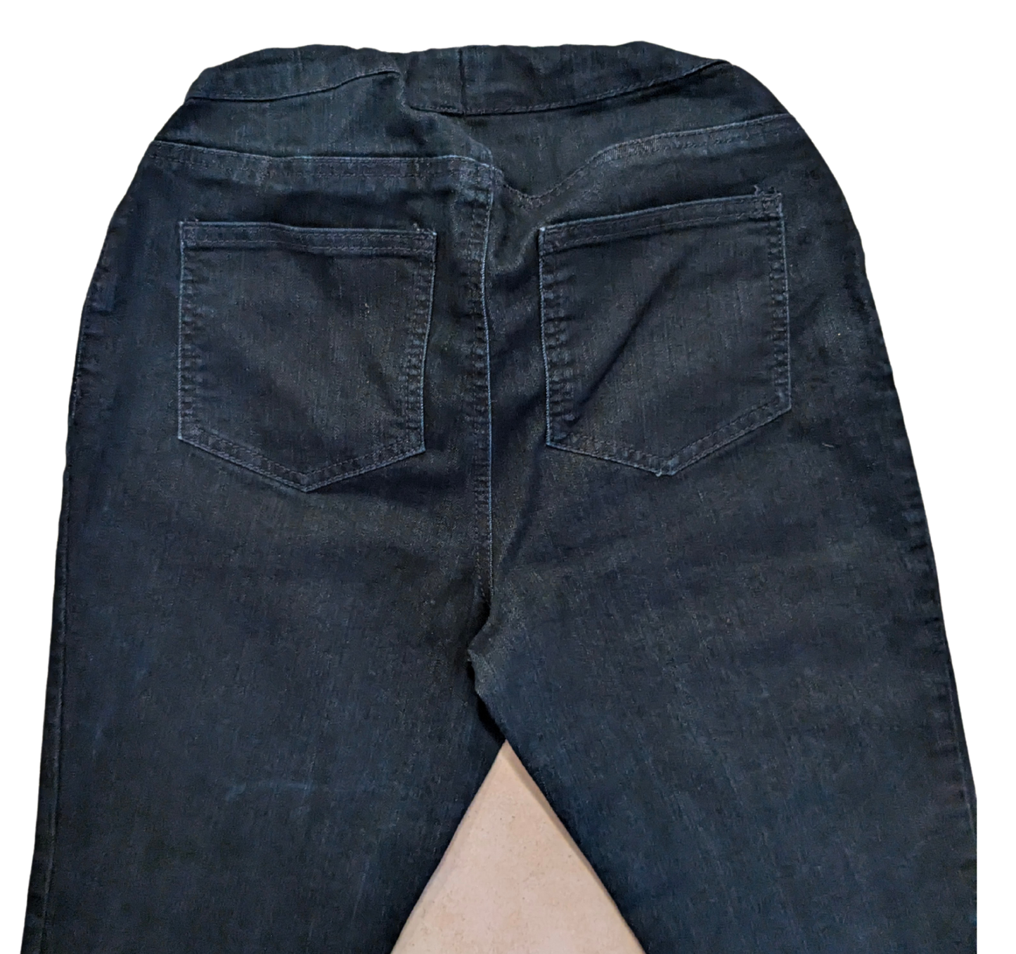 Under-belly panel 29" skinny jeans, Dark wash