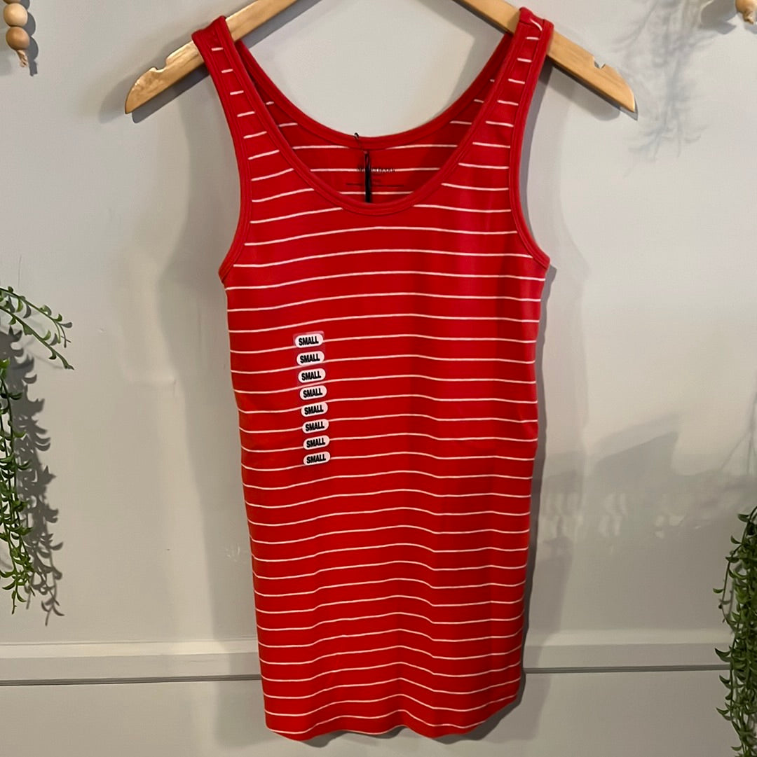Classic ribbed knit scoop neck tank, Multi