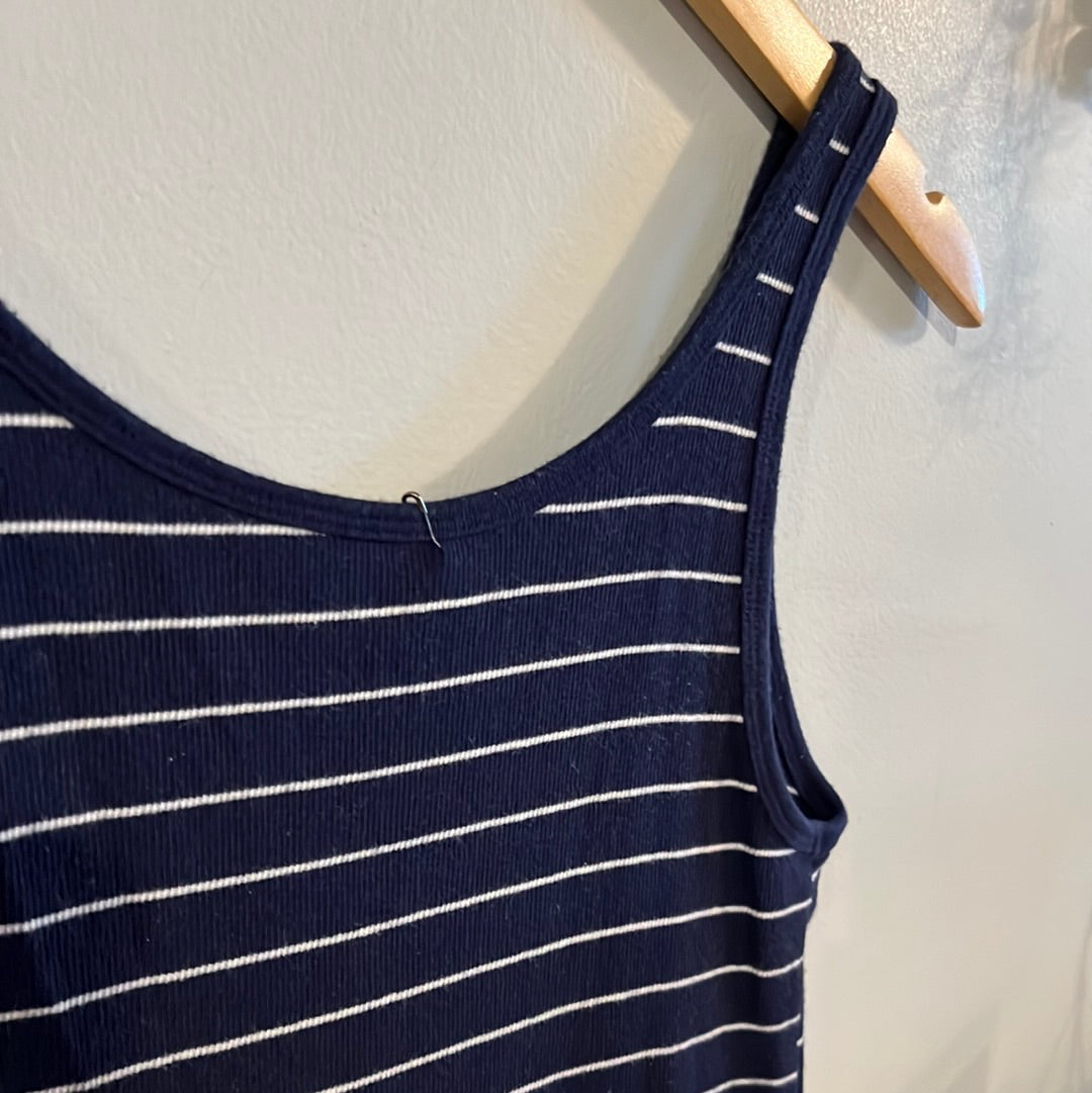 Classic ribbed knit scoop neck tank, Multi