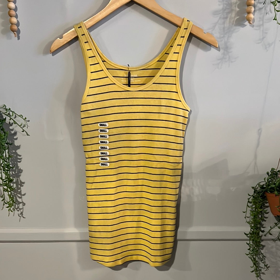 Classic ribbed knit scoop neck tank, Multi