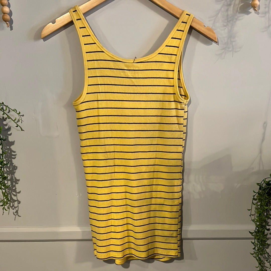 Classic ribbed knit scoop neck tank, Multi