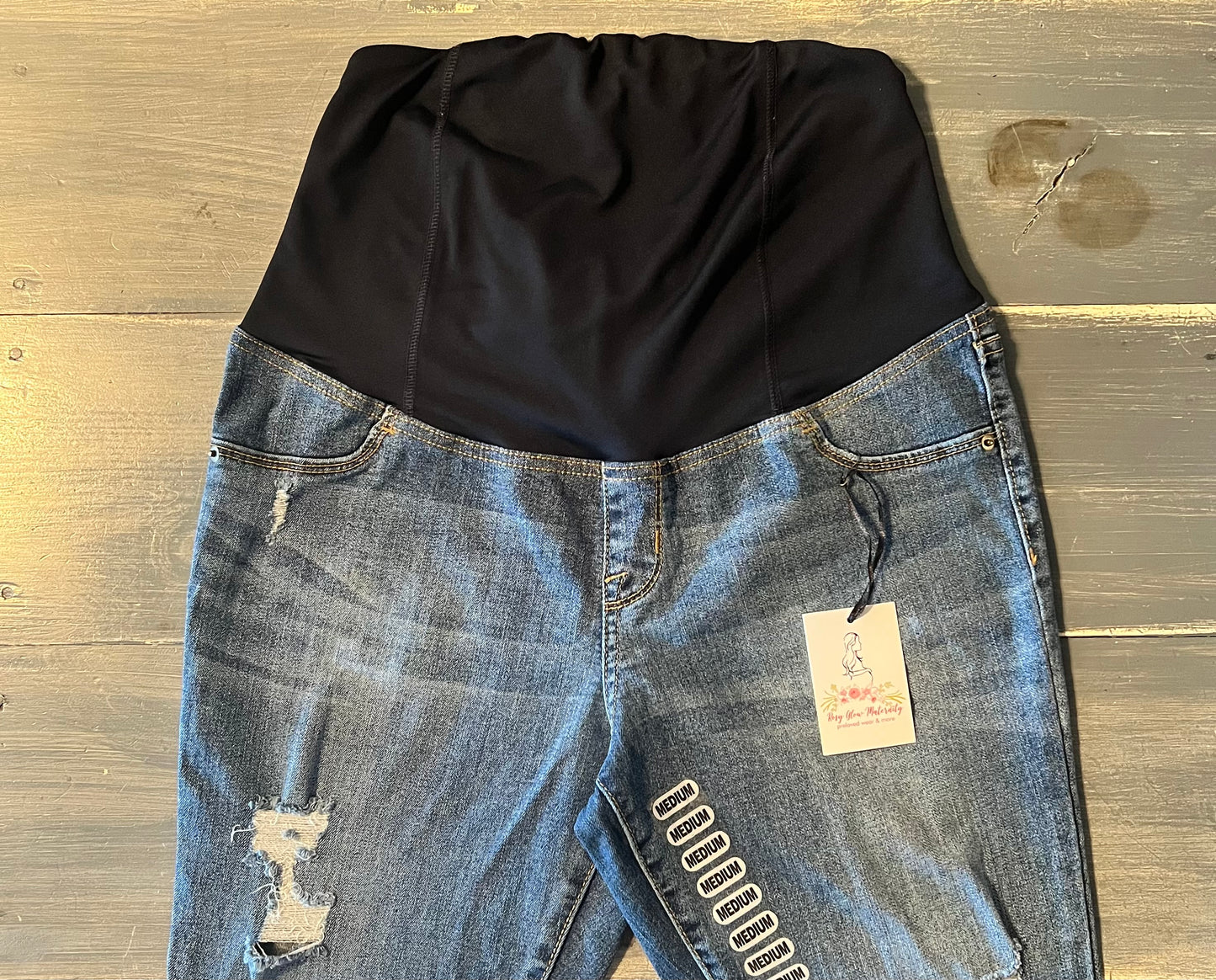 Convertible panel 27" skinny jeans, Multi Wash