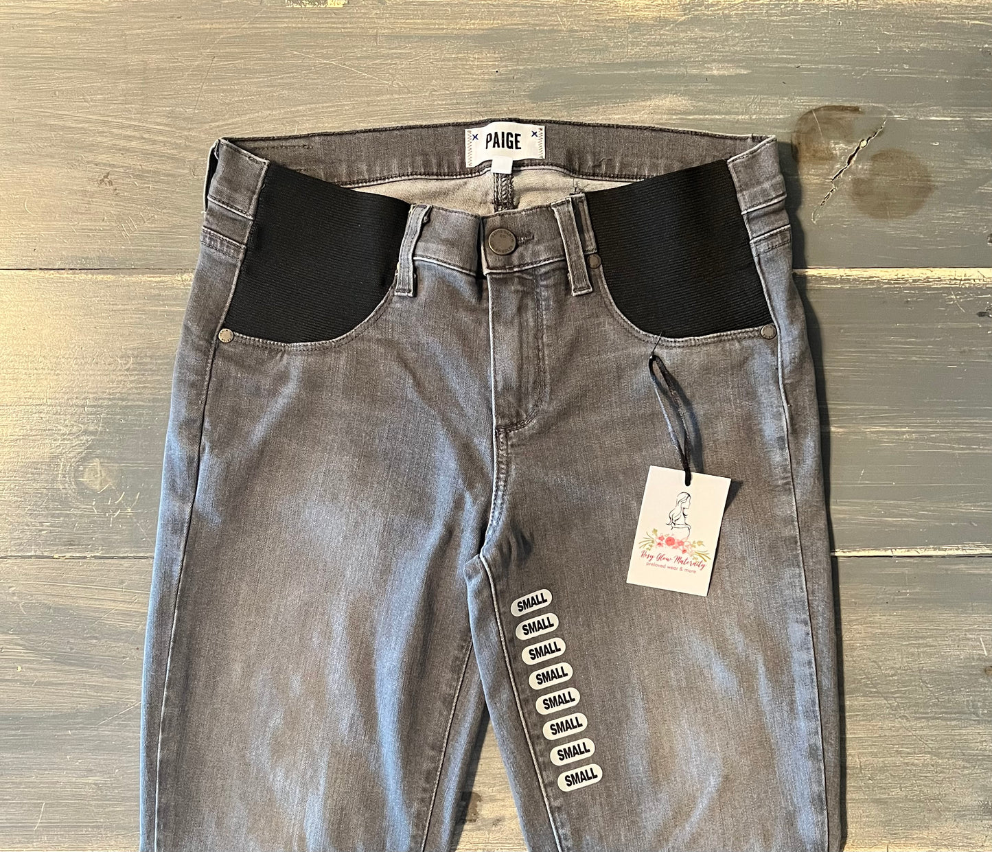 Side panel 29" skinny jeans, Washed grey