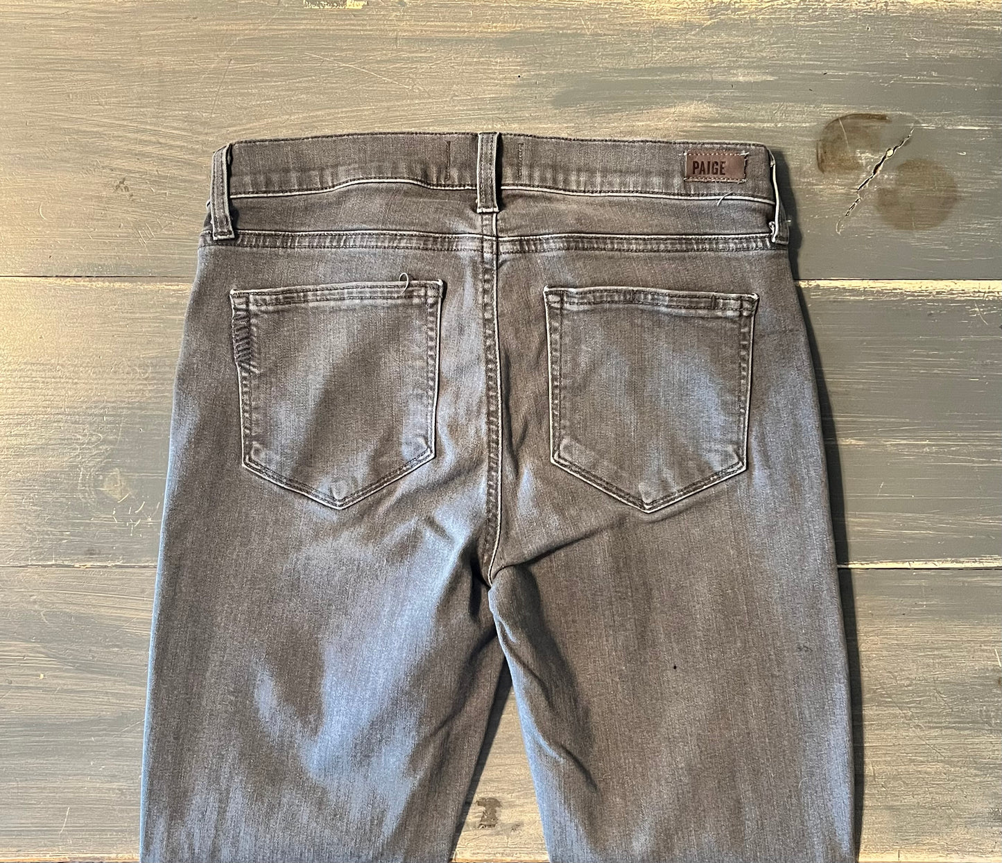 Side panel 29" skinny jeans, Washed grey