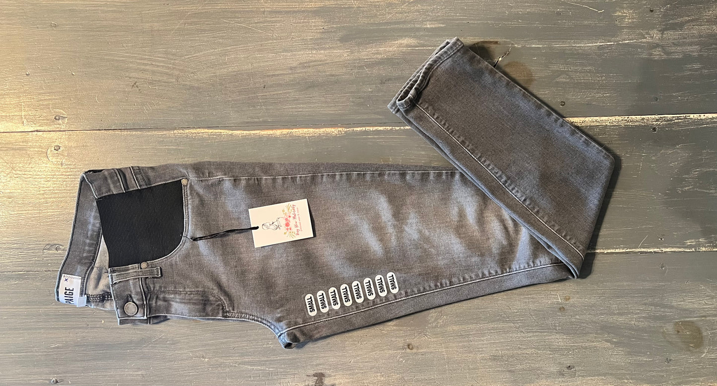 Side panel 29" skinny jeans, Washed grey