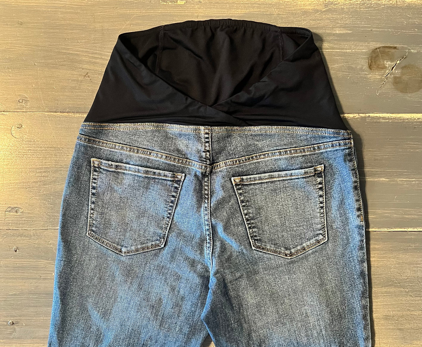 Convertible panel 27" skinny jeans, Multi Wash