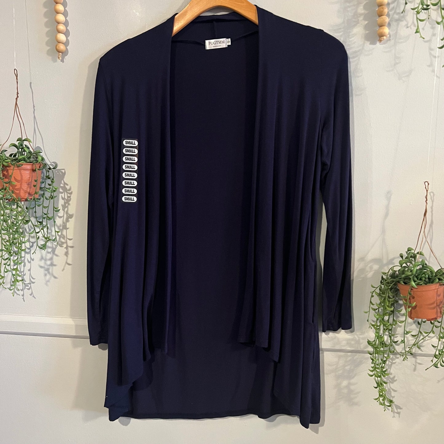 Essential lightweight cardigan, Navy -NF