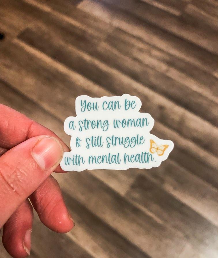 Maternal Mental Health die-cut vinyl sticker, Asst'd