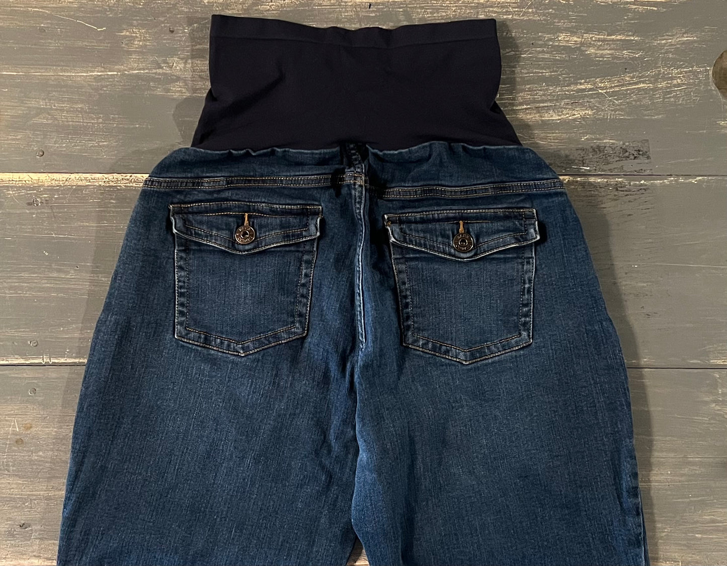 Full panel classic 11" denim shorts, Dark wash