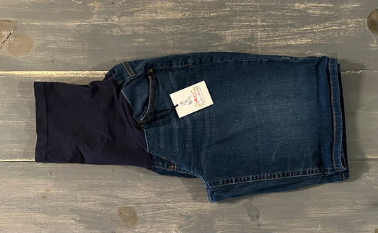 Full panel classic 11" denim shorts, Dark wash