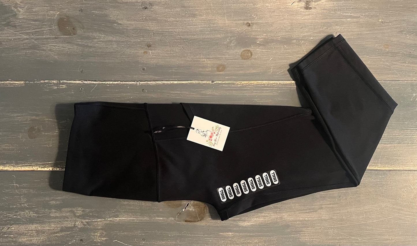 Active full panel 22" cropped pocket leggings, Black