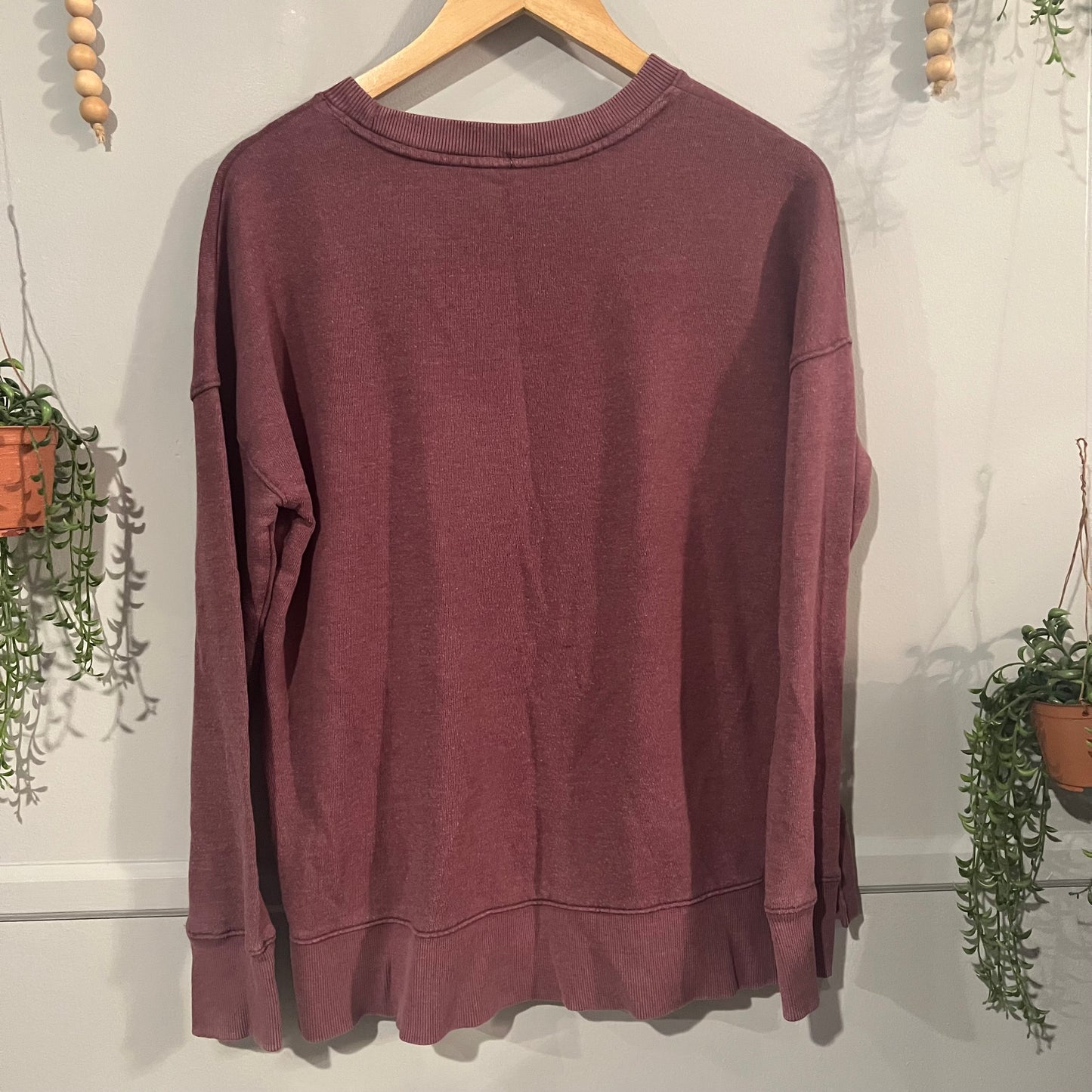 'Gobble till you wobble baby' graphic sweatshirt, Mauve