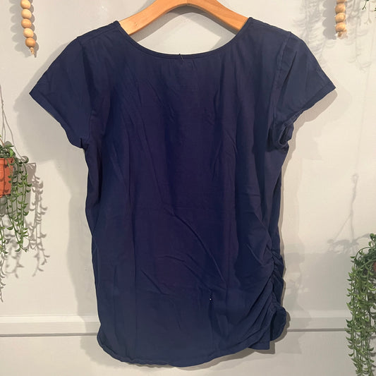 'Mama Elf' graphic SS tee, Navy