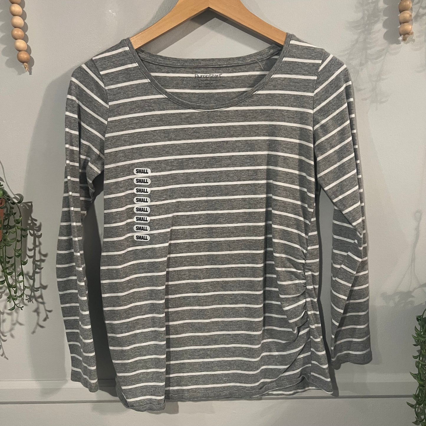 Essential round neck LS tee, Multi