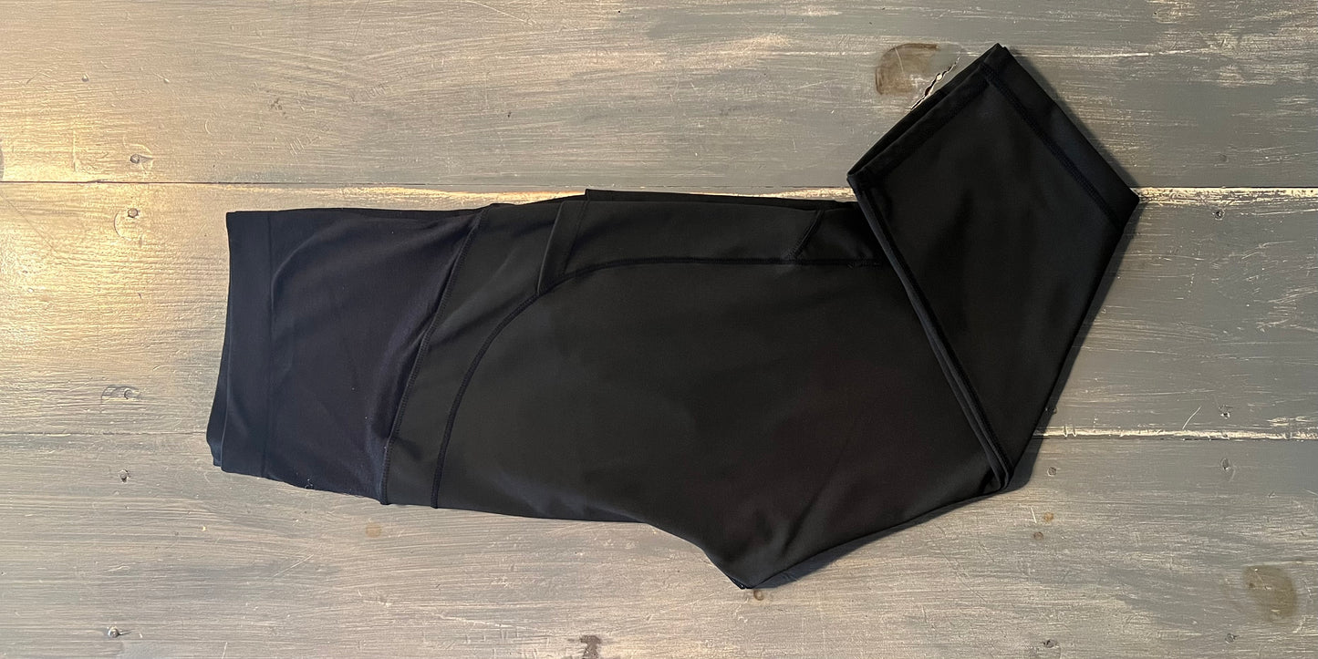 Active full panel 17" cropped pocket leggings, Black