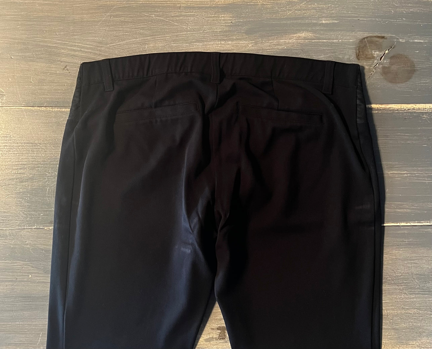 Side panels 24" skinny trousers, Black