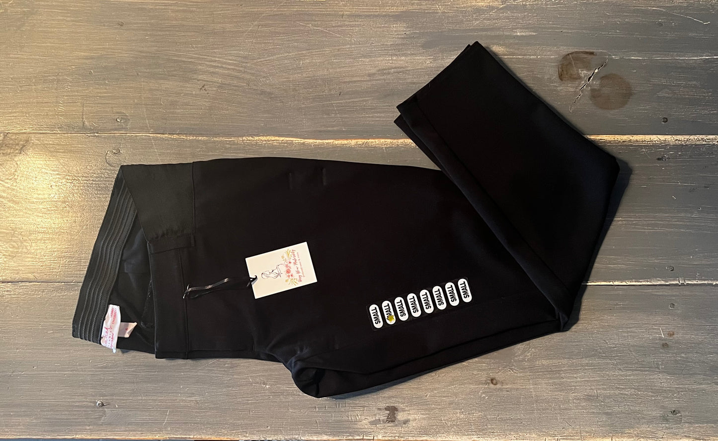 Side panels 24" skinny trousers, Black