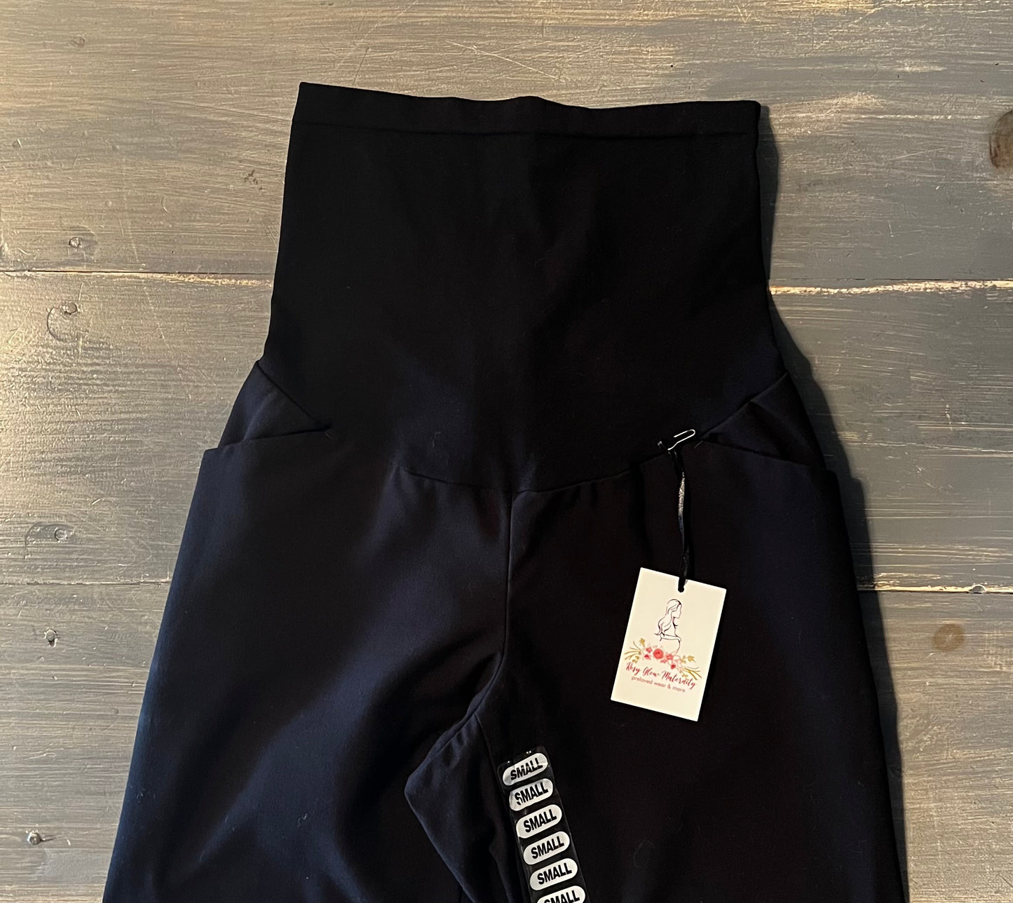 Classic full panel 30” bootcut trousers, Black