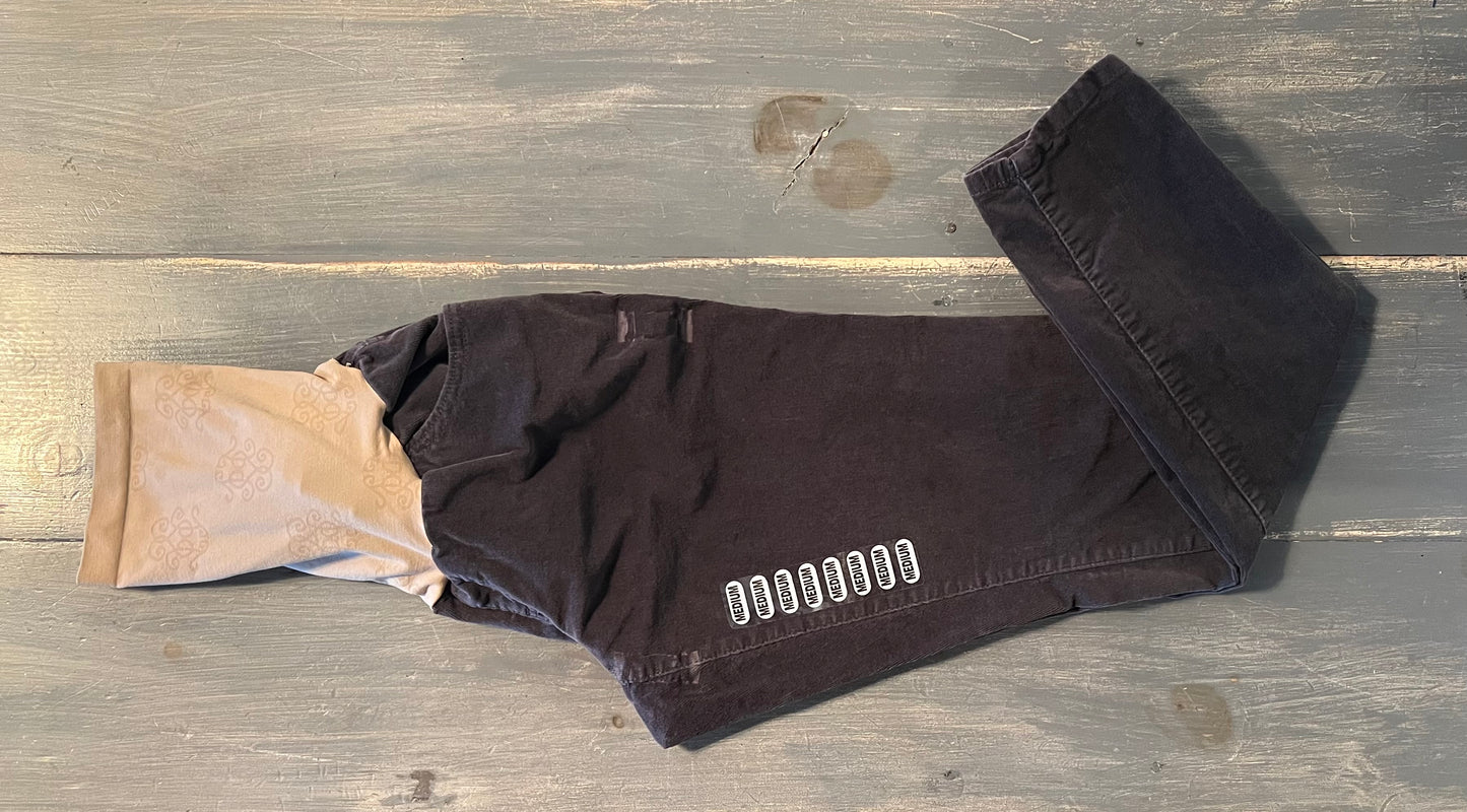 Corduroy full panel 26" skinny leg pant, Deep Grey