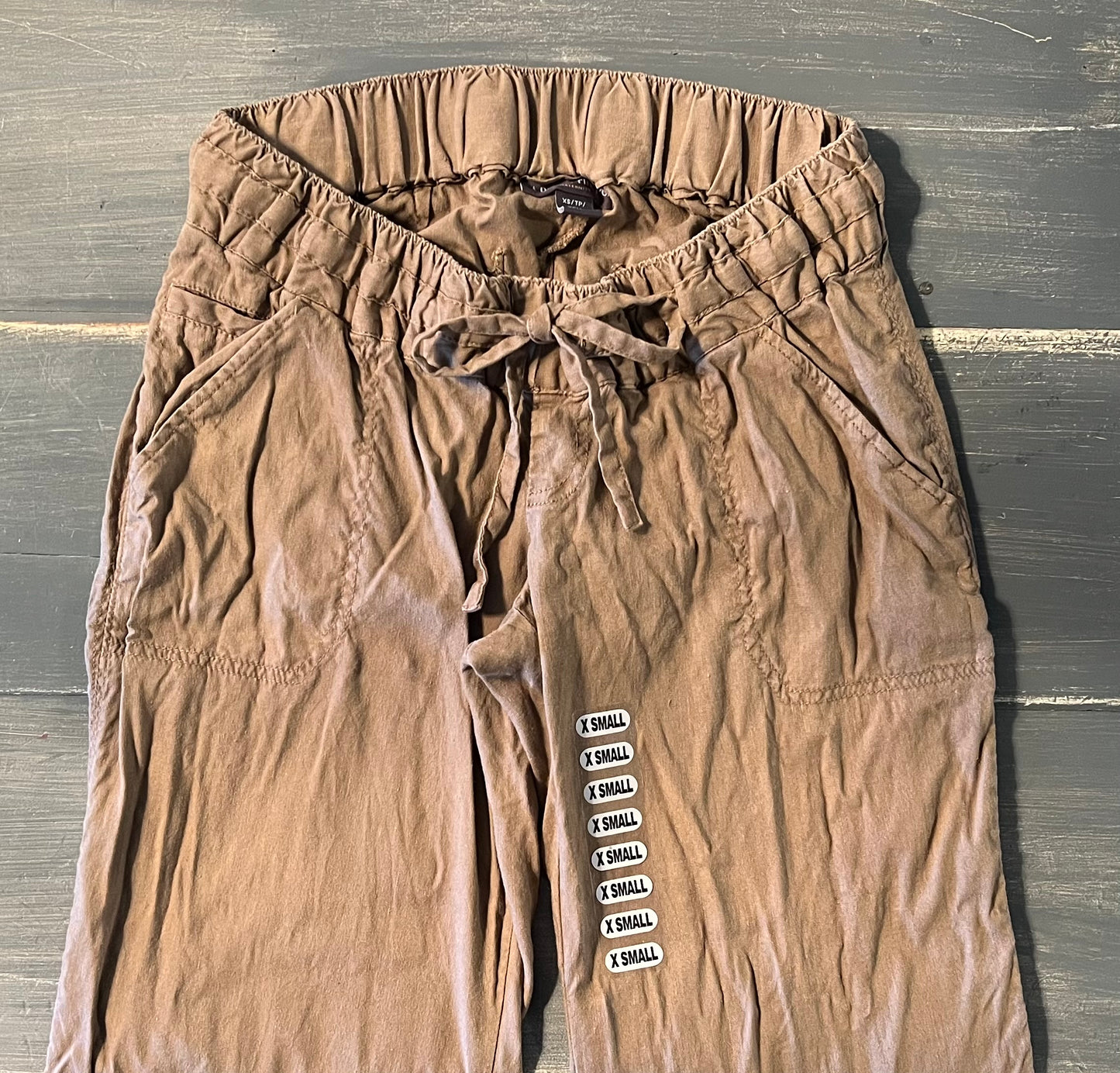 Full panel 28" linen pants, Macchiato