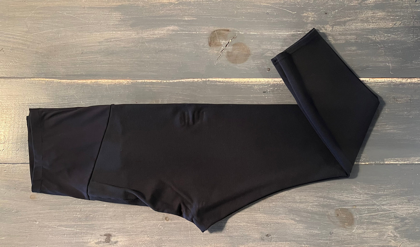 Active full panel 24" cropped leggings, Black
