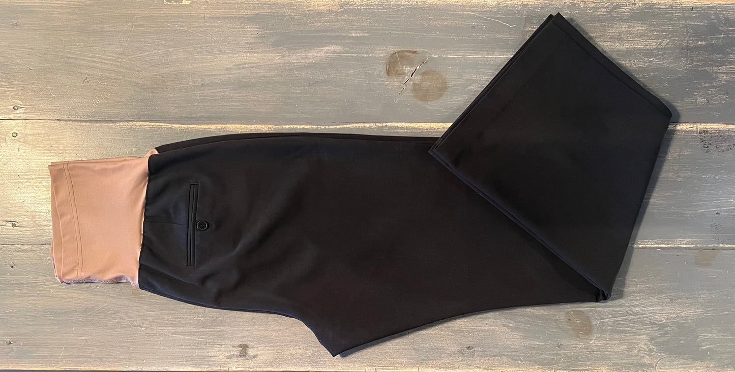 Full panel 29" bootcut trousers, Black