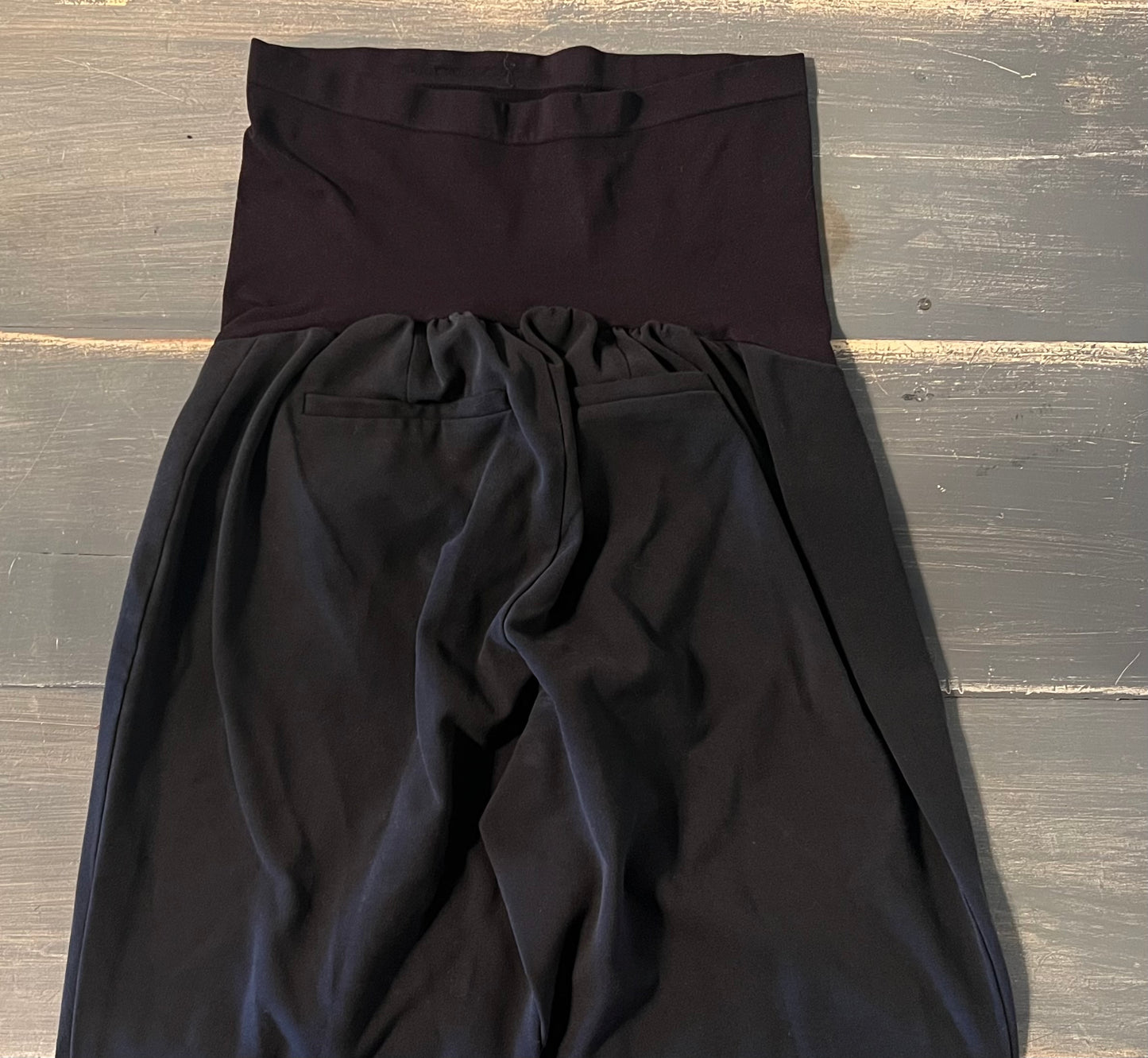 Full panel 31" straight leg trousers, Black