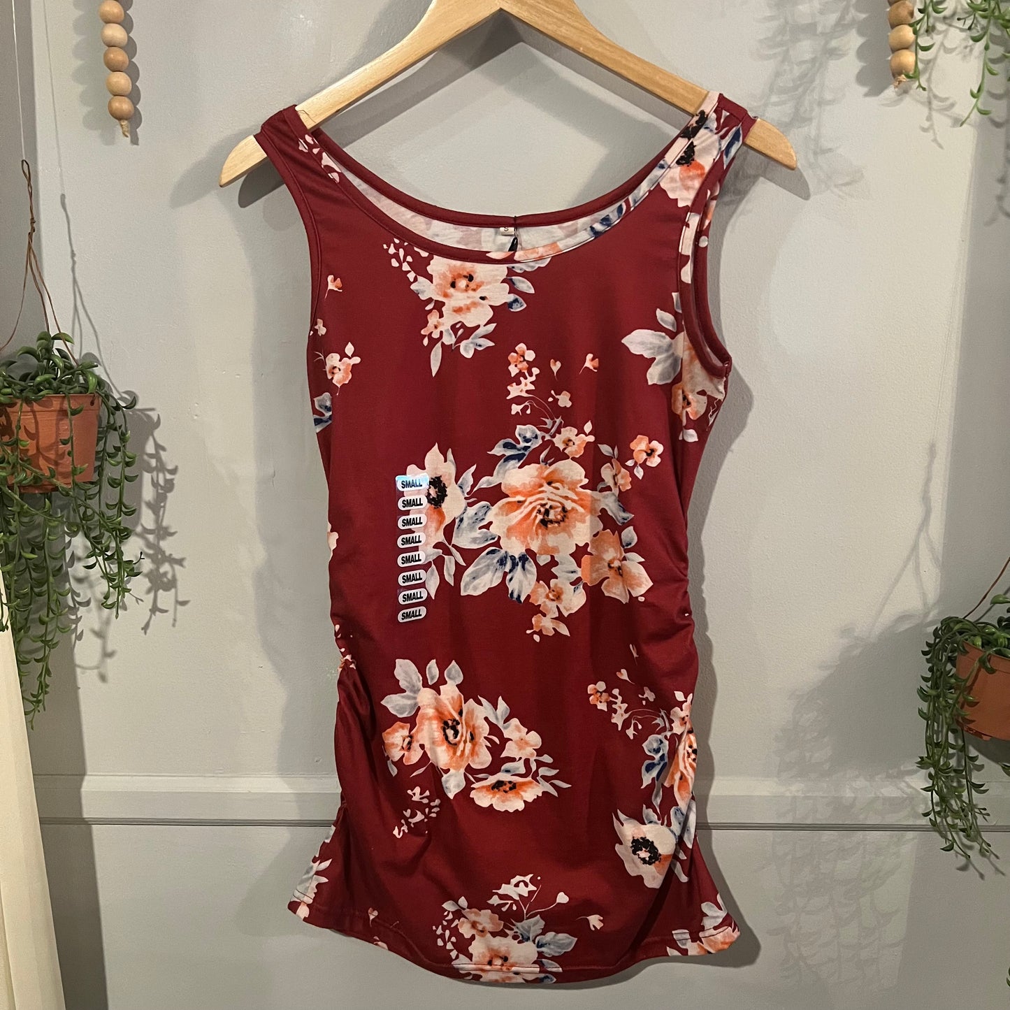 Essential fitted double scoop neck tank, Multi