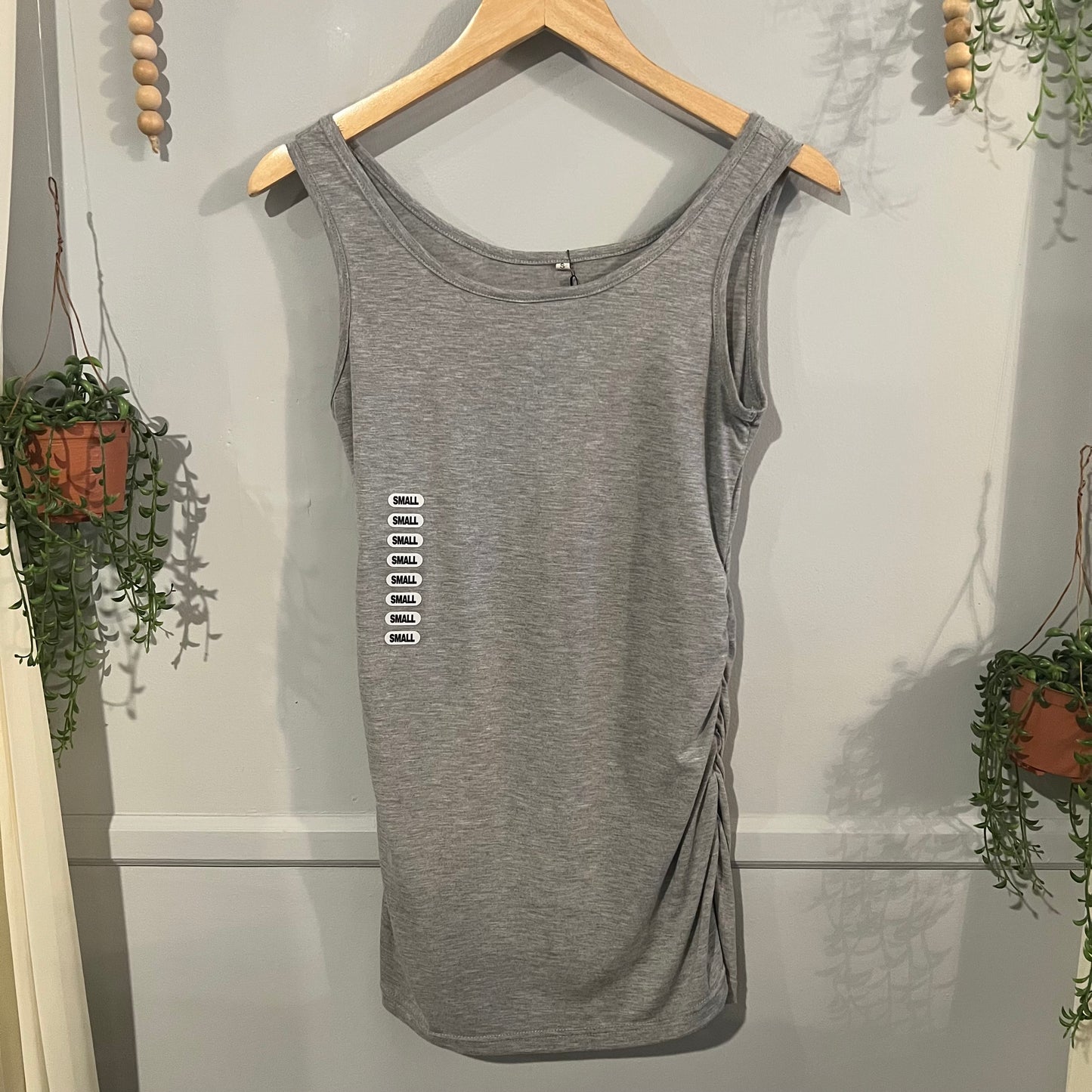 Essential fitted double scoop neck tank, Multi