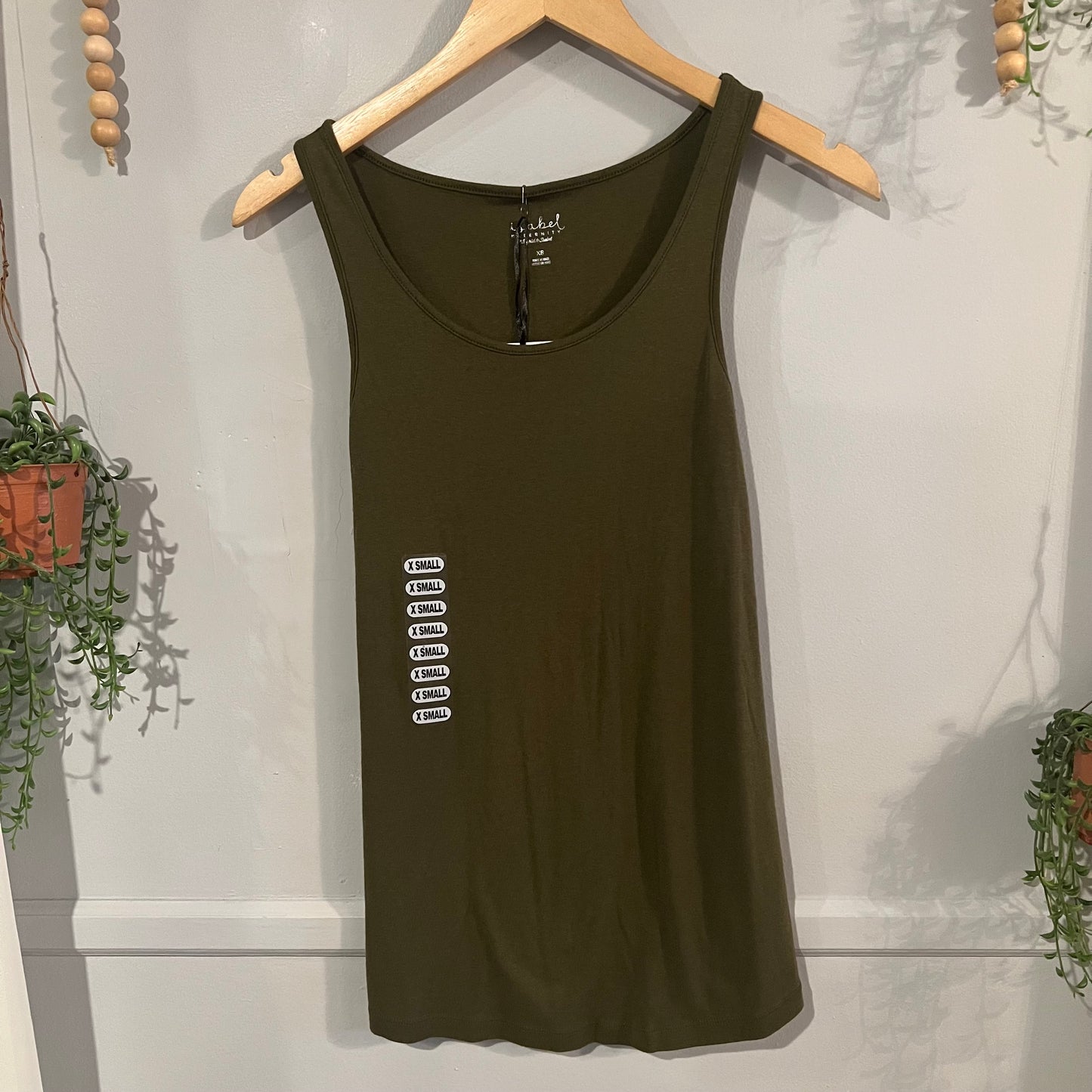Basic scoop neck tank, Multi